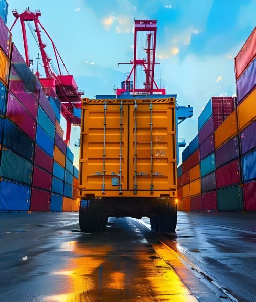 Loading Cargo Container onto Export Ship for International Shipping. Concept Freight Logistics, International Shipping, Cargo Container Loading, Export Ship Operations, Global Trade Loading Cargo Container onto Export Ship for International Shipping. Concept Freight Logistics, International Shipping, Cargo Container Loading, Export Ship Operations, Global Trade